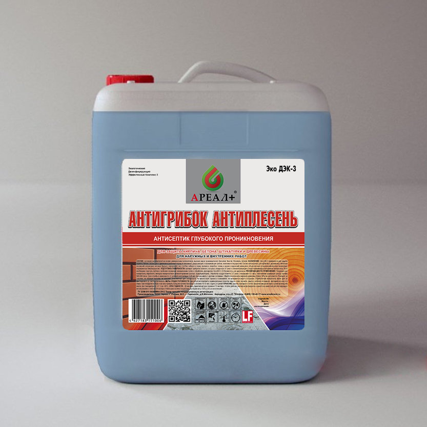 Антисептические пропитки Антигрибок - Антиплесень по бетону - 5 л